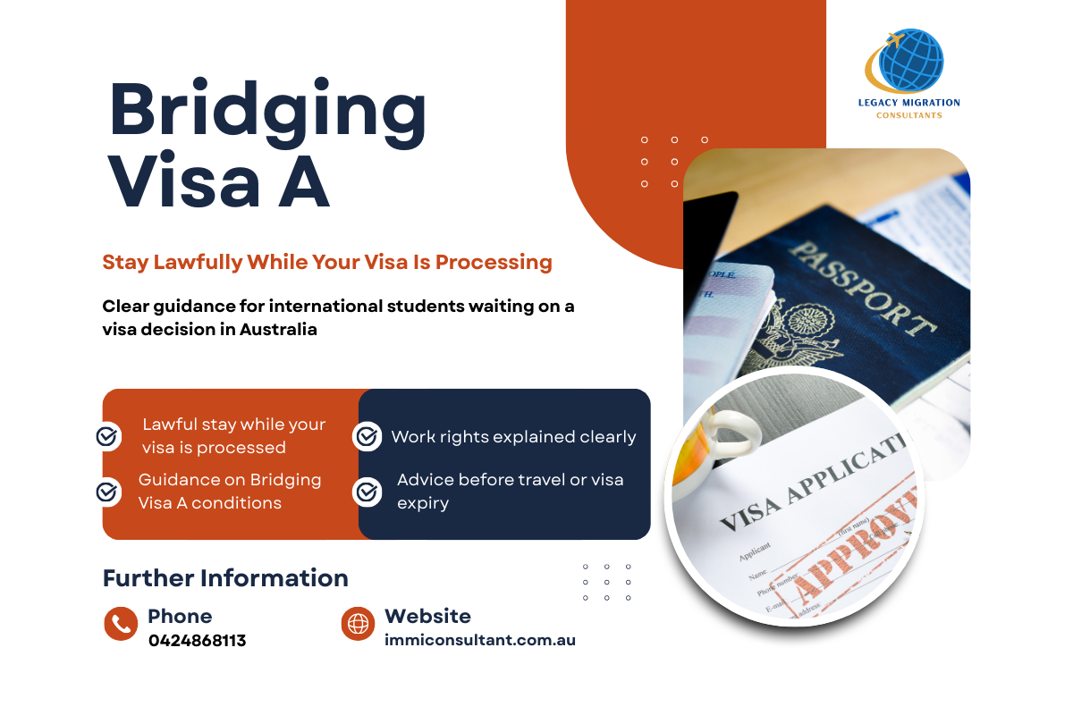 Bridging Visa A; Temporary Visa