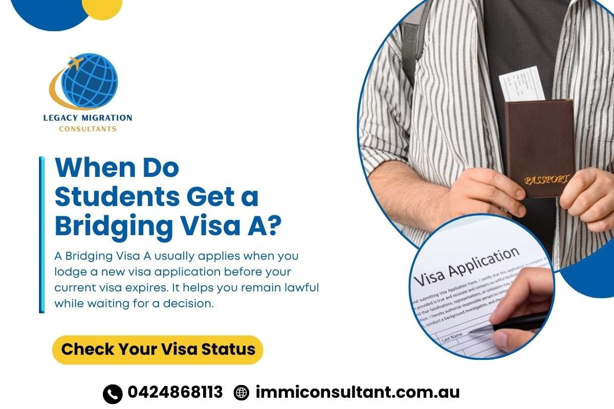 when do students get a bridging visa a